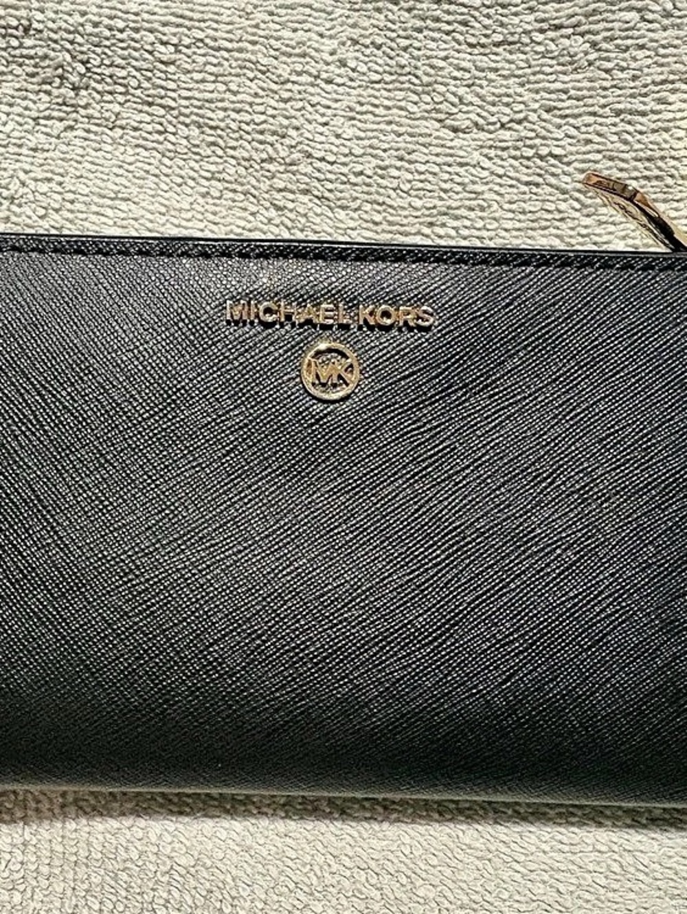 Michael Kors Medium Saffiano Leather Wallet Black
